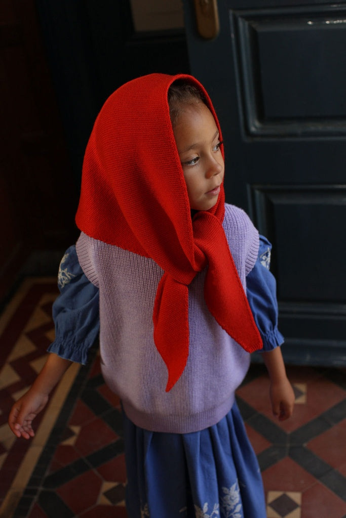 Hvid sjaal Josephina - Red
