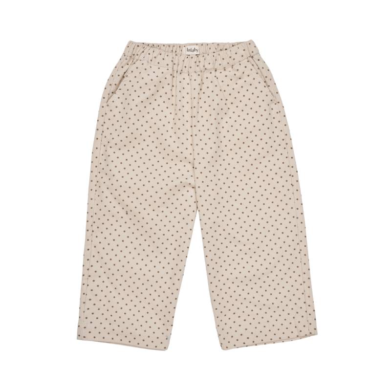 Lalaby katoenen broek Frankie – Brown dot