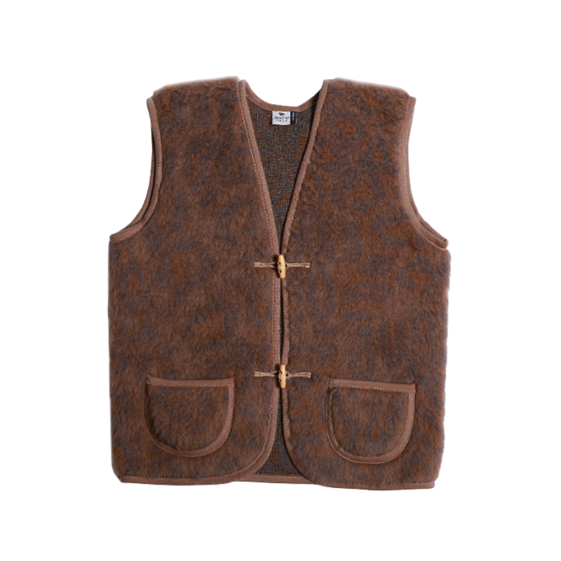 Alwero bodywarmer Alpen Junior - Panther camello