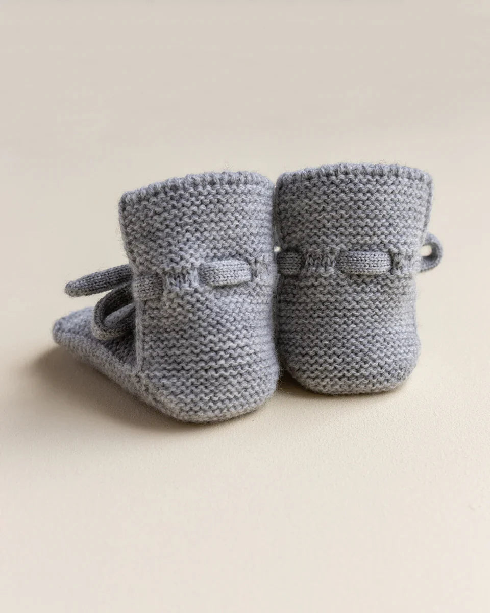 Hvid slofjes - Grey Melange