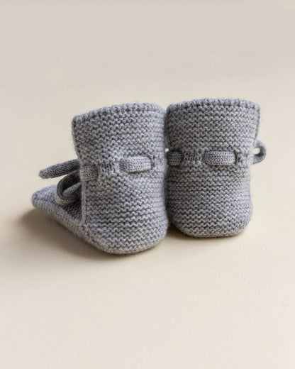 Hvid slofjes - Grey Melange
