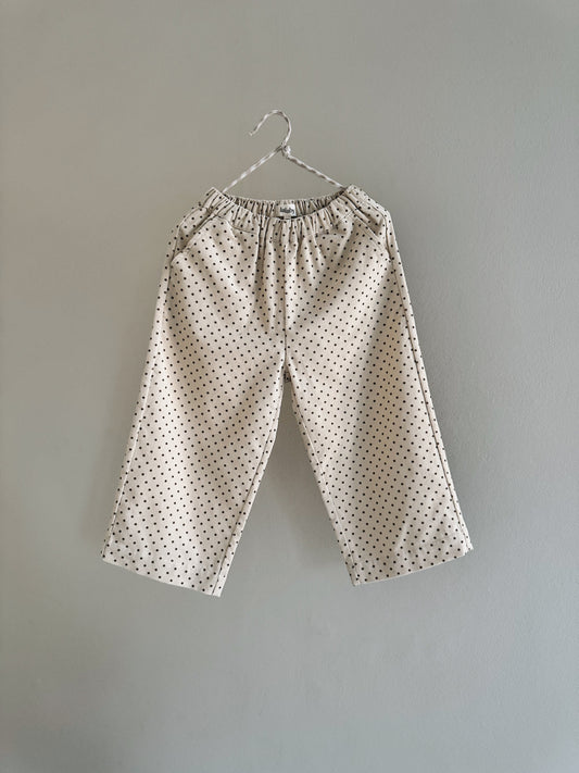 Lalaby katoenen broek Frankie – Brown dot