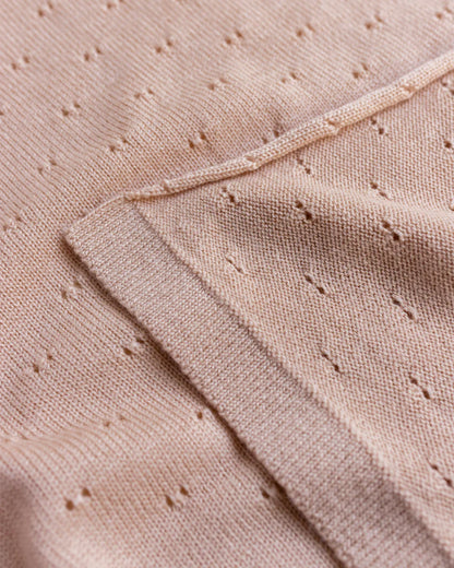 Hvid deken Bibi - Apricot