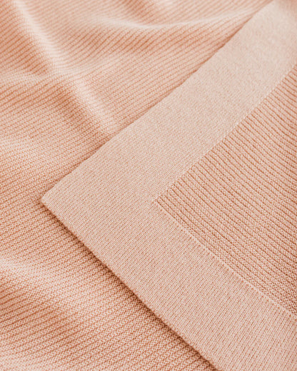 Hvid deken Gust - Apricot