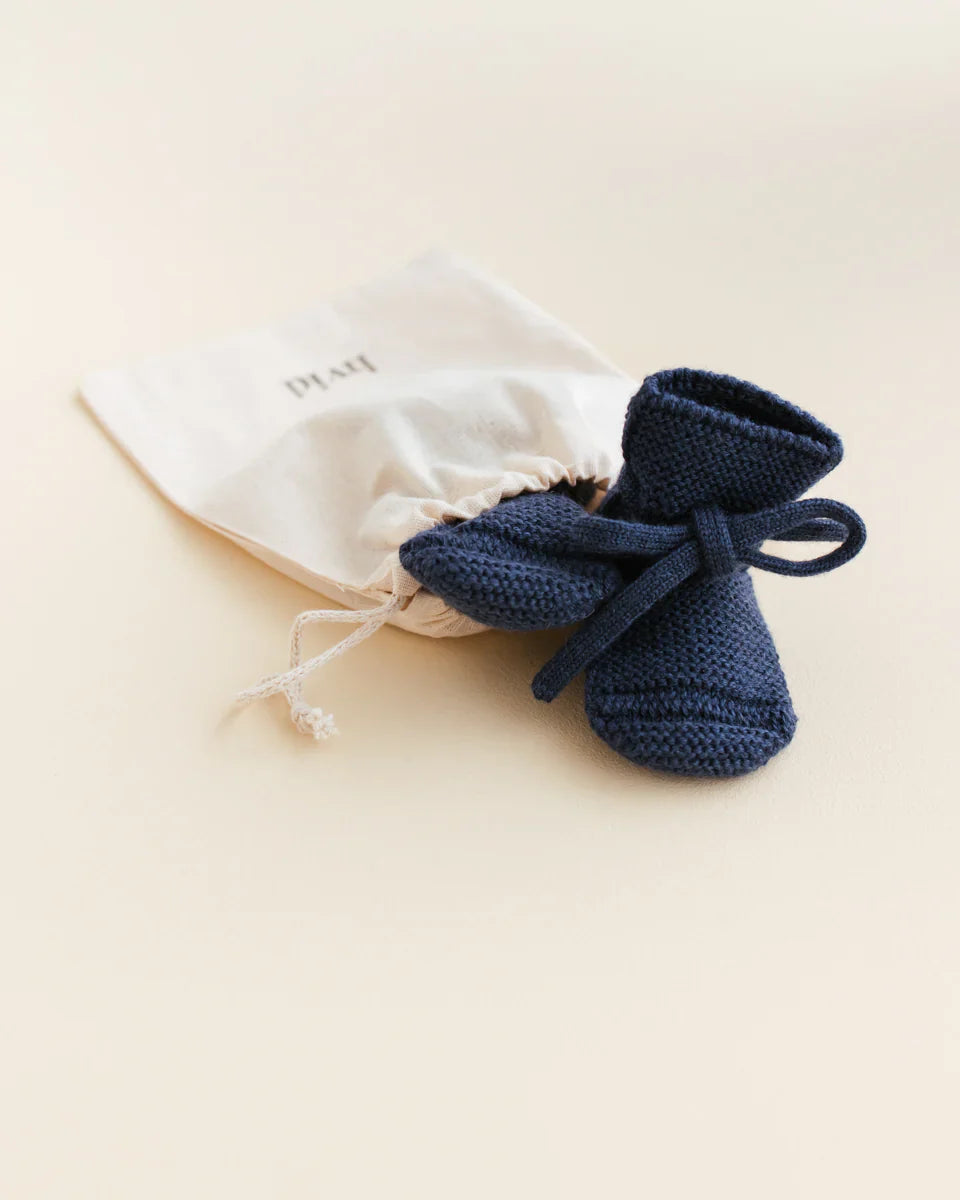 Hvid slofjes - Blue