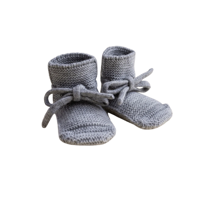 Hvid slofjes - Grey Melange