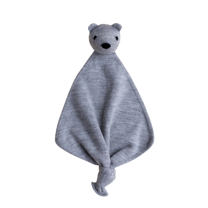Hvid Teddy Tokki - Grey Melange