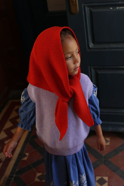Hvid sjaal Josephina - Red