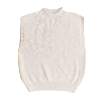 Hvid vest Helle - Cream