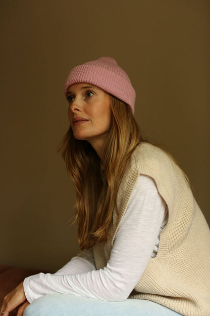 Hvid vest Helle - Cream