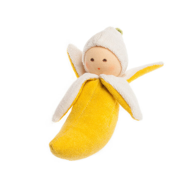 Nänchen Natur grijpspeeltje – Banaan (met rammelaar)