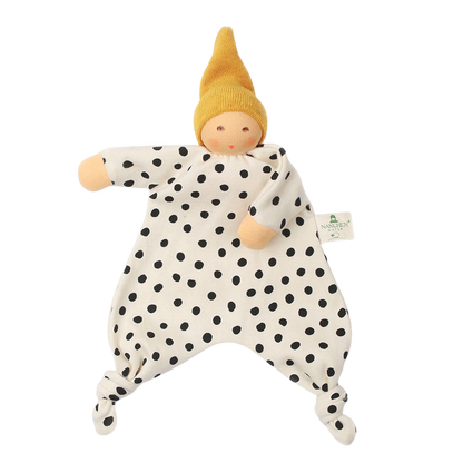 Nänchen Natur knuffeldoekje stippen – Goldgelb
