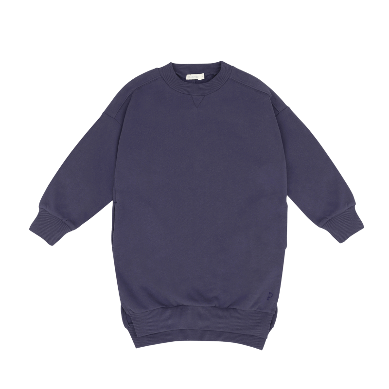 Phil & Phae chunky sweaterdress bio katoen - Dusk Blue