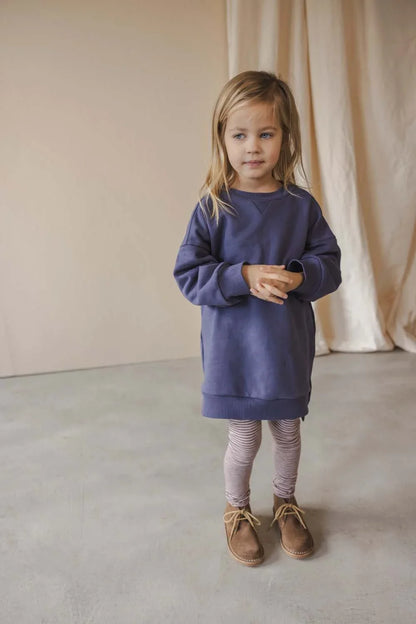 Phil & Phae chunky sweaterdress bio katoen - Dusk Blue